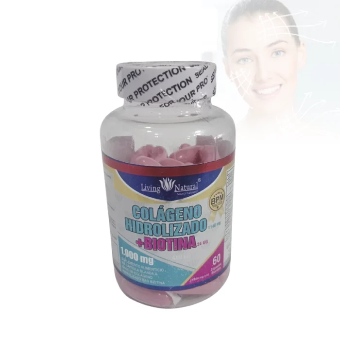 Colageno Hidrolizado + Biotina 60 Capsulas - Imagen 1