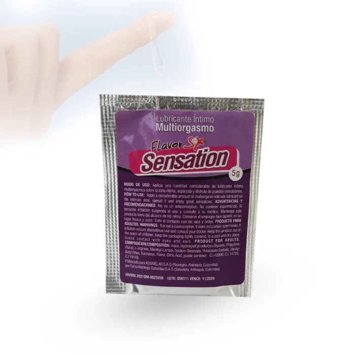 Lubricante Flavor Sex 5 g. - Imagen 1