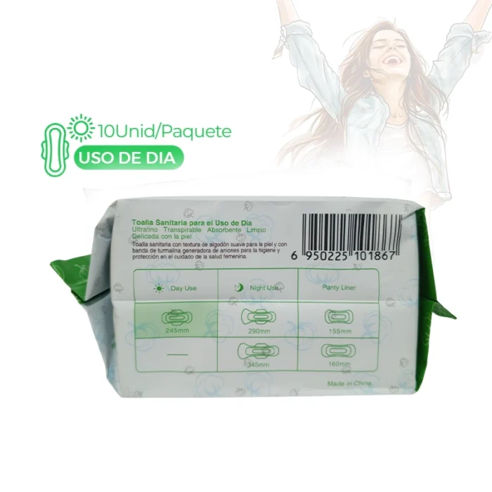 Toallas Sanitarias Día ENJOYABLE (10 Unidades Paq.) - Image 2