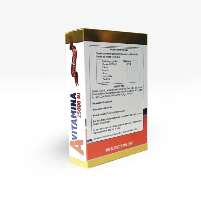 Vitamina A x 30 Capsulas Caja - Image 3