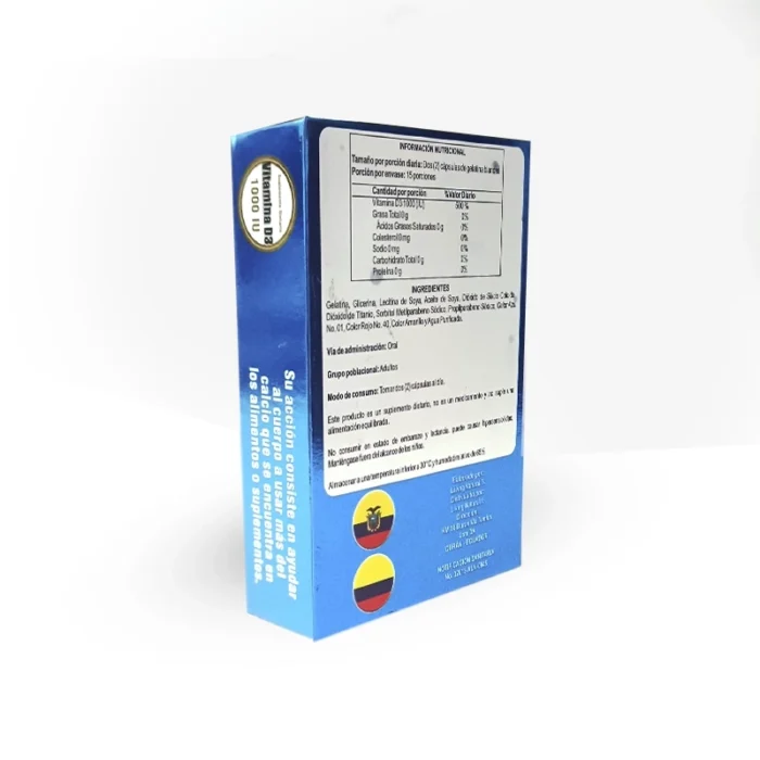 Vitamina D3 x 30 Capsulas Caja - Image 3