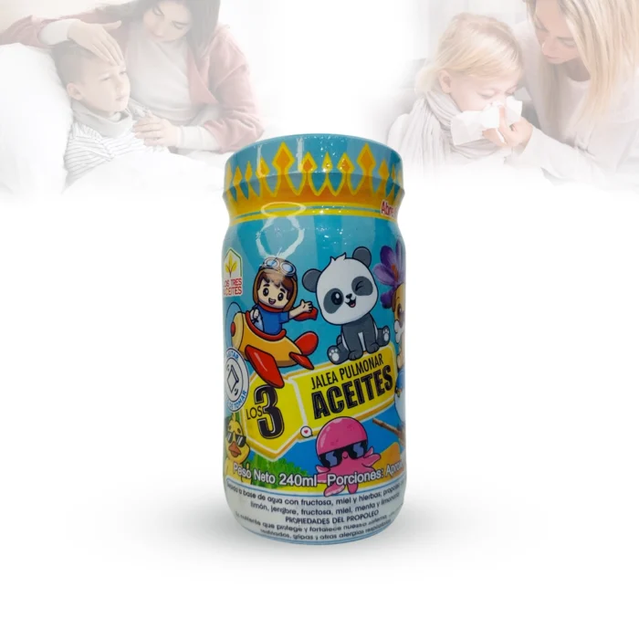 Jarabe pulmonar tres aceites kids 240 ml. - Image 1