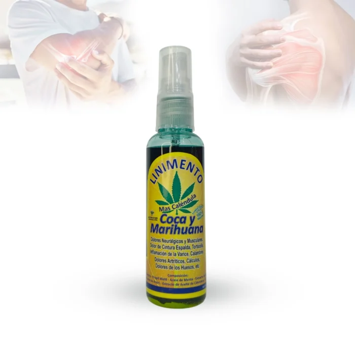 Spray Linimento Coca y Marihuana x 63 ml. Spray Linimento Coca y Marihuana x 63 ml. - Image 1